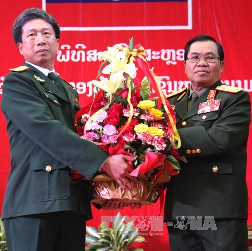 Lào tổ chức kỷ niệm 70 năm Ngày thành lập Quân đội Nhân dân Việt Nam